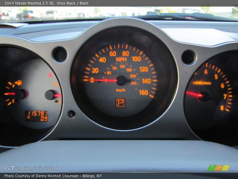 Onyx Black / Black 2004 Nissan Maxima 3.5 SE