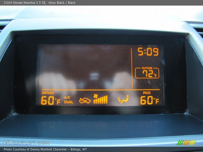 Onyx Black / Black 2004 Nissan Maxima 3.5 SE