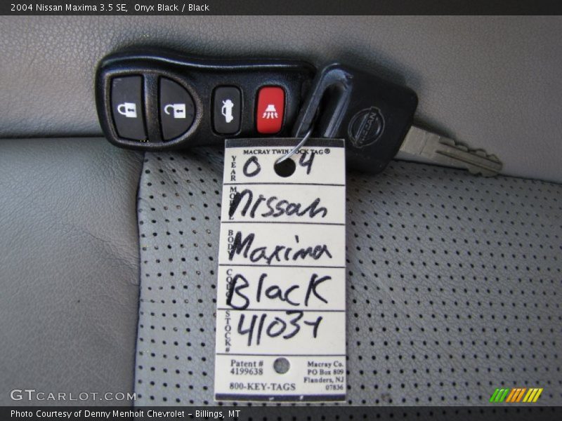 Onyx Black / Black 2004 Nissan Maxima 3.5 SE