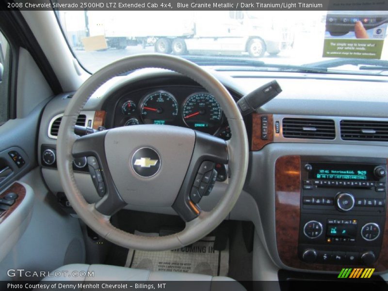 Blue Granite Metallic / Dark Titanium/Light Titanium 2008 Chevrolet Silverado 2500HD LTZ Extended Cab 4x4