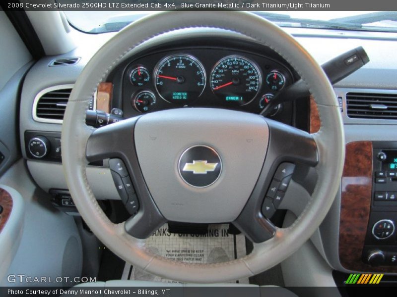 Blue Granite Metallic / Dark Titanium/Light Titanium 2008 Chevrolet Silverado 2500HD LTZ Extended Cab 4x4