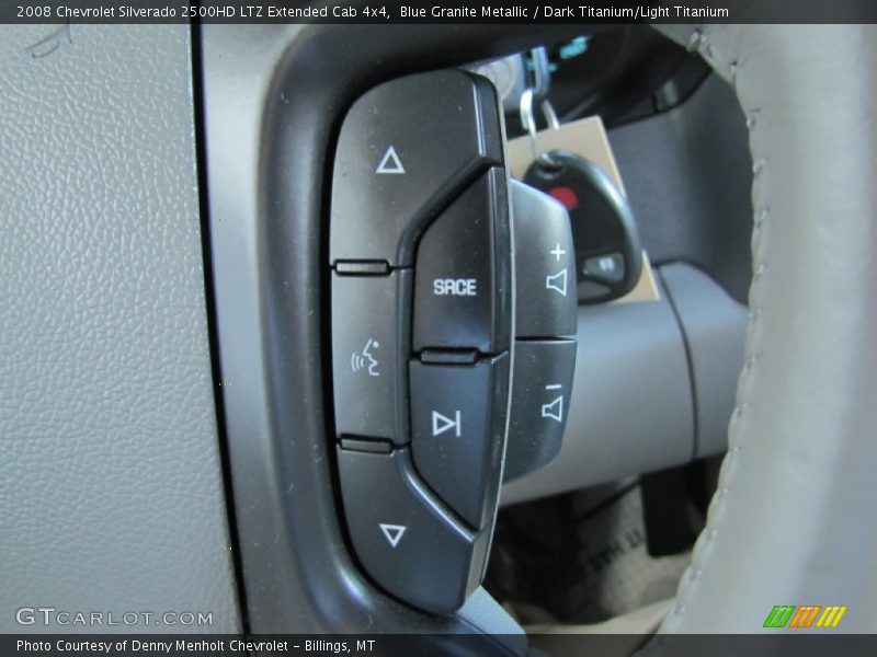 Blue Granite Metallic / Dark Titanium/Light Titanium 2008 Chevrolet Silverado 2500HD LTZ Extended Cab 4x4