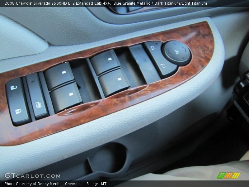 Blue Granite Metallic / Dark Titanium/Light Titanium 2008 Chevrolet Silverado 2500HD LTZ Extended Cab 4x4