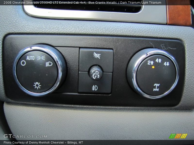 Blue Granite Metallic / Dark Titanium/Light Titanium 2008 Chevrolet Silverado 2500HD LTZ Extended Cab 4x4