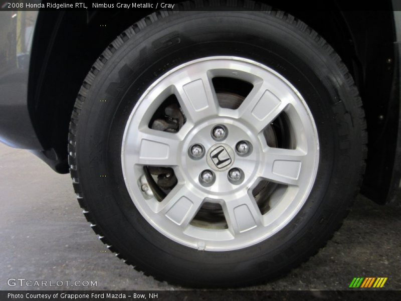 Nimbus Gray Metallic / Gray 2008 Honda Ridgeline RTL