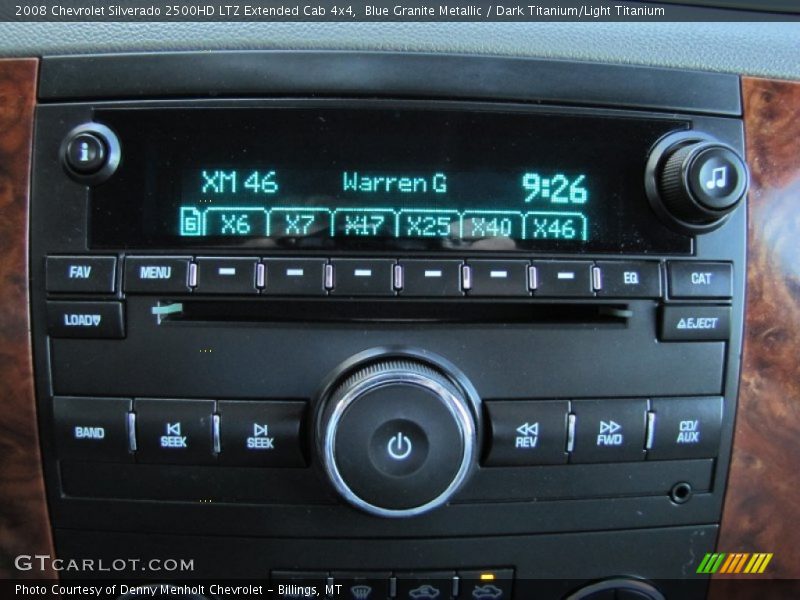 Blue Granite Metallic / Dark Titanium/Light Titanium 2008 Chevrolet Silverado 2500HD LTZ Extended Cab 4x4