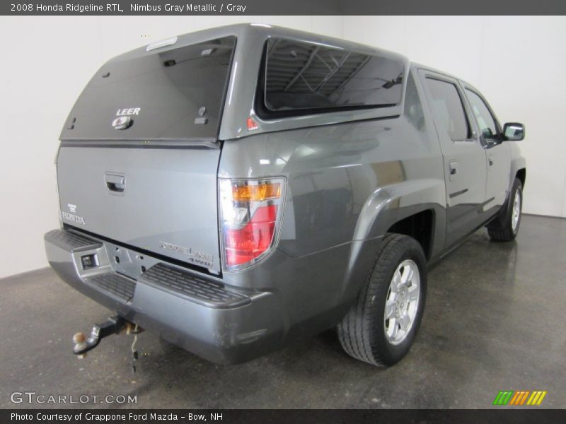 Nimbus Gray Metallic / Gray 2008 Honda Ridgeline RTL