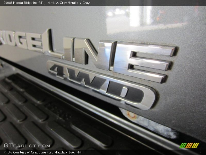 Nimbus Gray Metallic / Gray 2008 Honda Ridgeline RTL