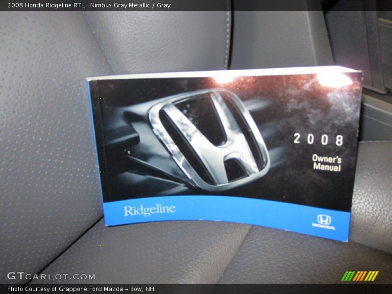 Nimbus Gray Metallic / Gray 2008 Honda Ridgeline RTL