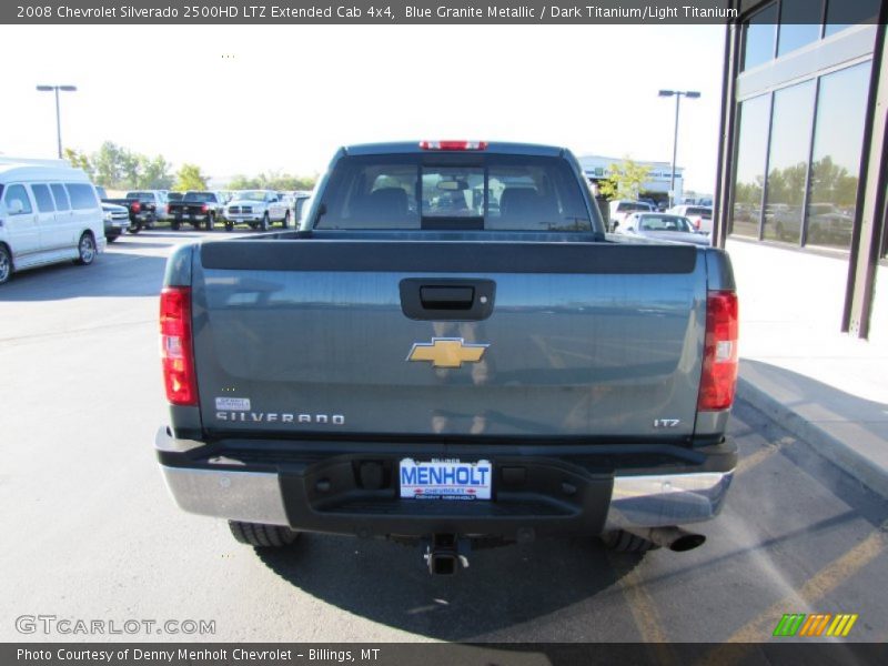 Blue Granite Metallic / Dark Titanium/Light Titanium 2008 Chevrolet Silverado 2500HD LTZ Extended Cab 4x4