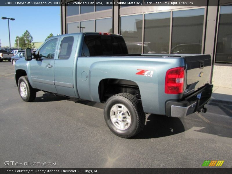 Blue Granite Metallic / Dark Titanium/Light Titanium 2008 Chevrolet Silverado 2500HD LTZ Extended Cab 4x4