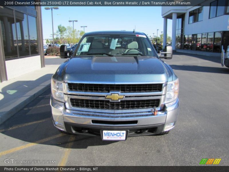 Blue Granite Metallic / Dark Titanium/Light Titanium 2008 Chevrolet Silverado 2500HD LTZ Extended Cab 4x4