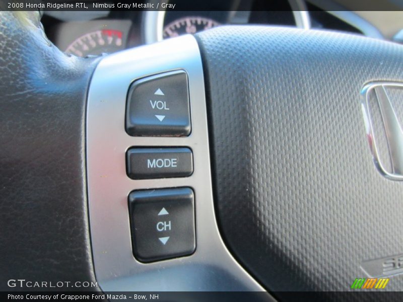Nimbus Gray Metallic / Gray 2008 Honda Ridgeline RTL