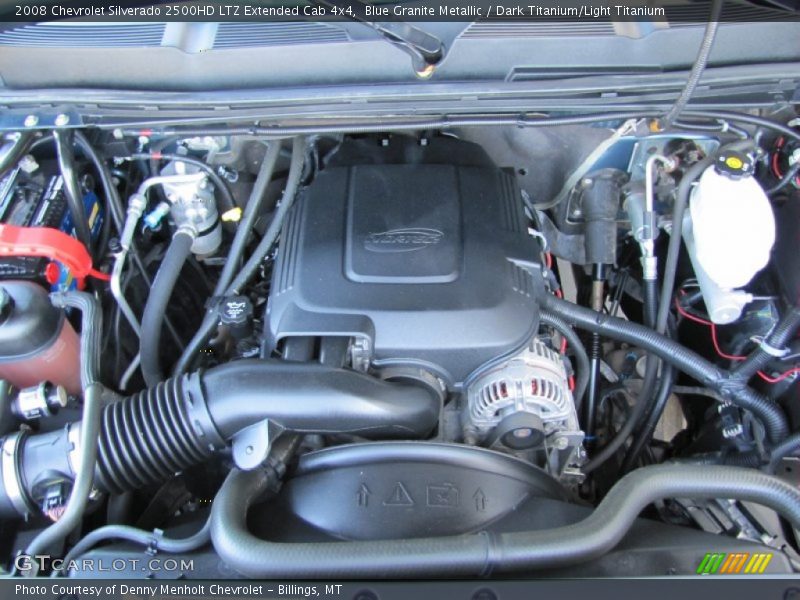Blue Granite Metallic / Dark Titanium/Light Titanium 2008 Chevrolet Silverado 2500HD LTZ Extended Cab 4x4