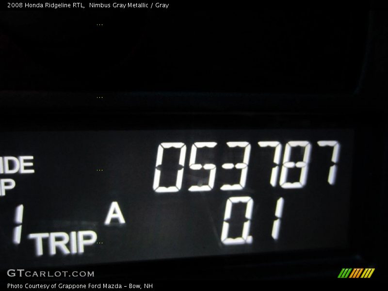 Nimbus Gray Metallic / Gray 2008 Honda Ridgeline RTL