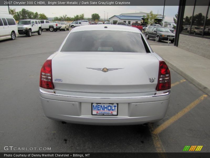 Bright Silver Metallic / Dark Slate Gray/Light Graystone 2007 Chrysler 300 C HEMI