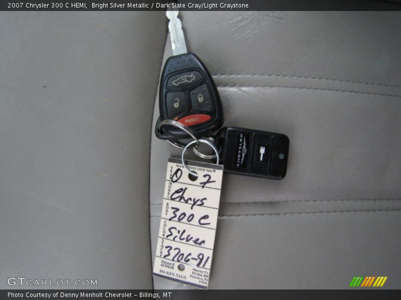 Bright Silver Metallic / Dark Slate Gray/Light Graystone 2007 Chrysler 300 C HEMI