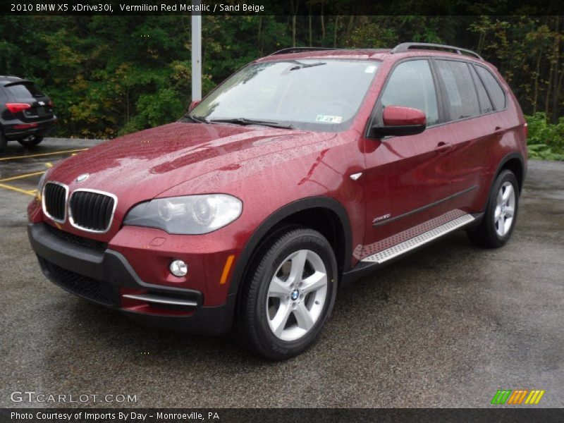 Vermilion Red Metallic / Sand Beige 2010 BMW X5 xDrive30i