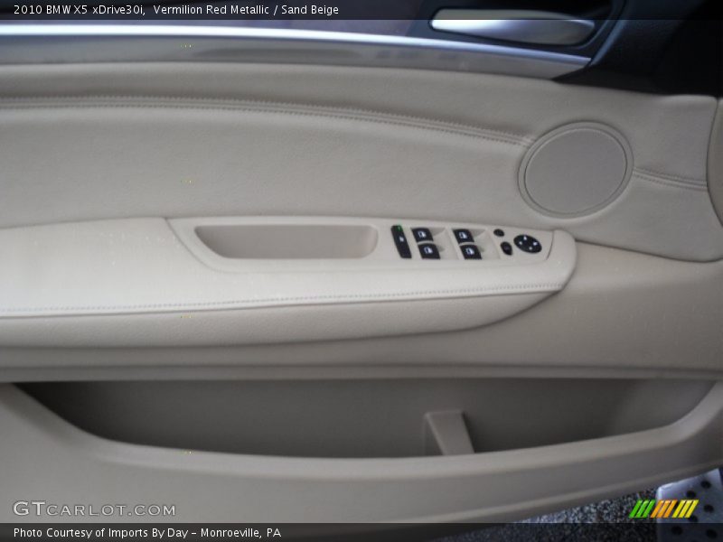 Vermilion Red Metallic / Sand Beige 2010 BMW X5 xDrive30i