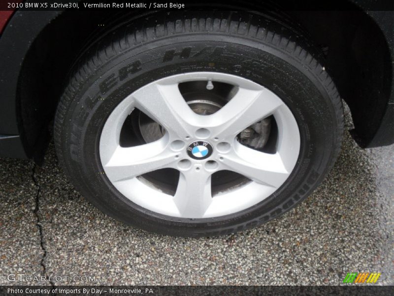 Vermilion Red Metallic / Sand Beige 2010 BMW X5 xDrive30i
