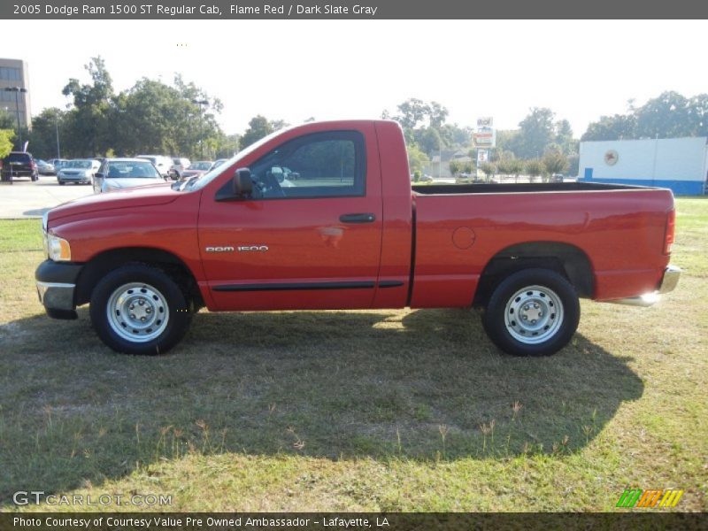 Flame Red / Dark Slate Gray 2005 Dodge Ram 1500 ST Regular Cab