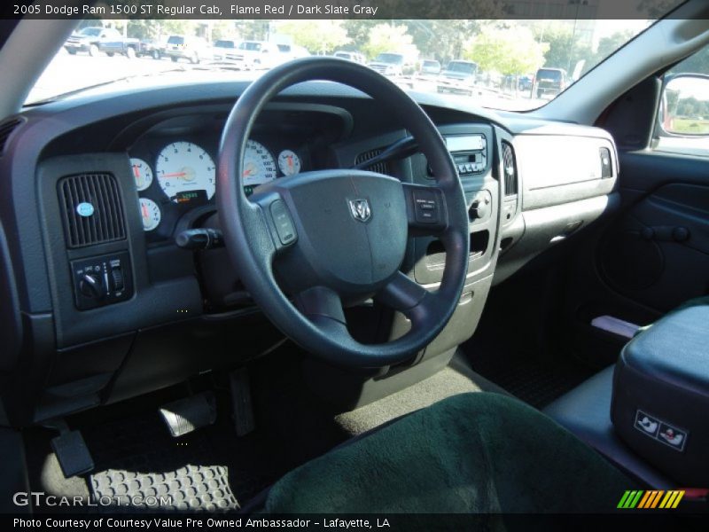 Flame Red / Dark Slate Gray 2005 Dodge Ram 1500 ST Regular Cab