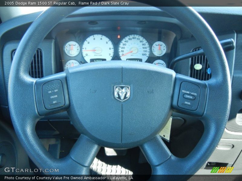 Flame Red / Dark Slate Gray 2005 Dodge Ram 1500 ST Regular Cab