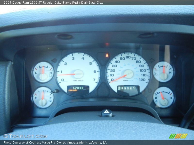 Flame Red / Dark Slate Gray 2005 Dodge Ram 1500 ST Regular Cab