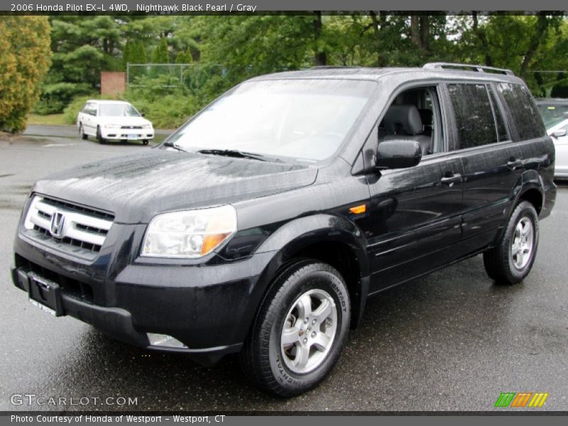 Nighthawk Black Pearl / Gray 2006 Honda Pilot EX-L 4WD