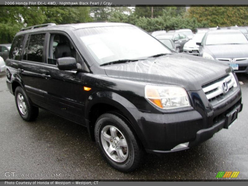 Nighthawk Black Pearl / Gray 2006 Honda Pilot EX-L 4WD