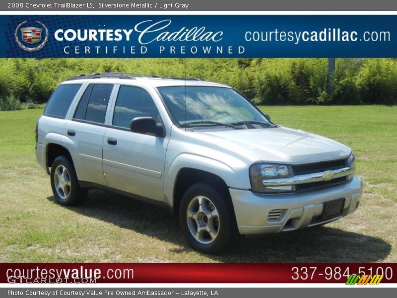 Silverstone Metallic / Light Gray 2008 Chevrolet TrailBlazer LS