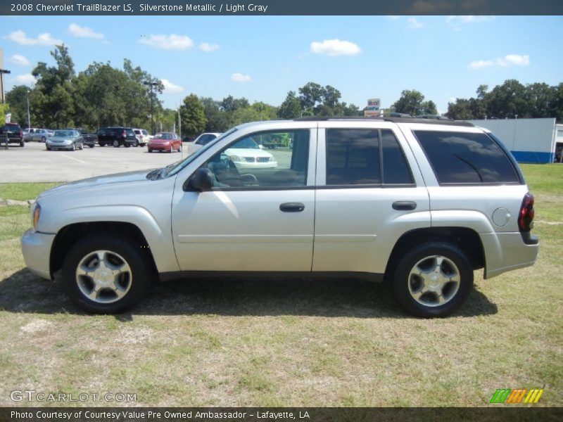 Silverstone Metallic / Light Gray 2008 Chevrolet TrailBlazer LS
