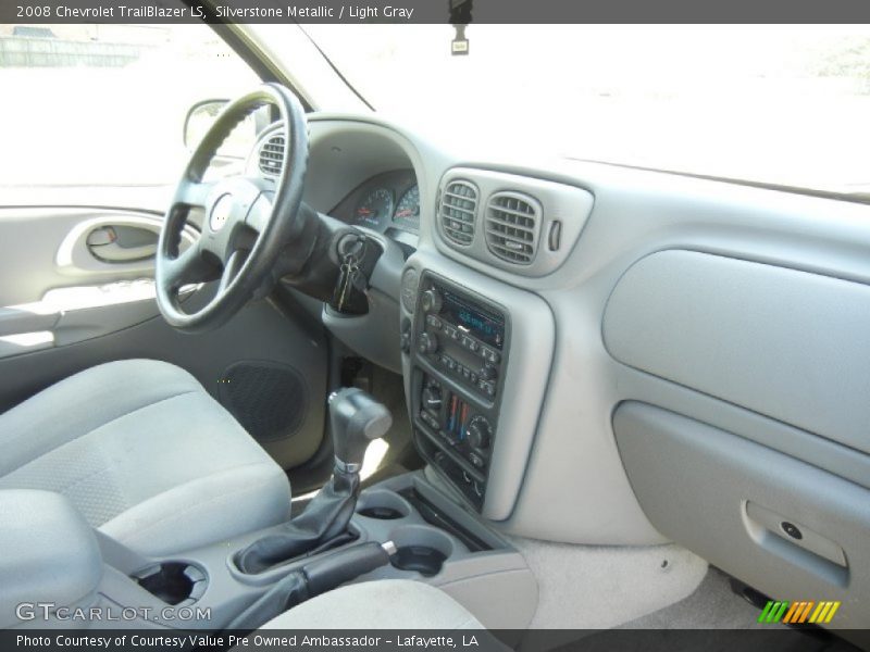 Silverstone Metallic / Light Gray 2008 Chevrolet TrailBlazer LS