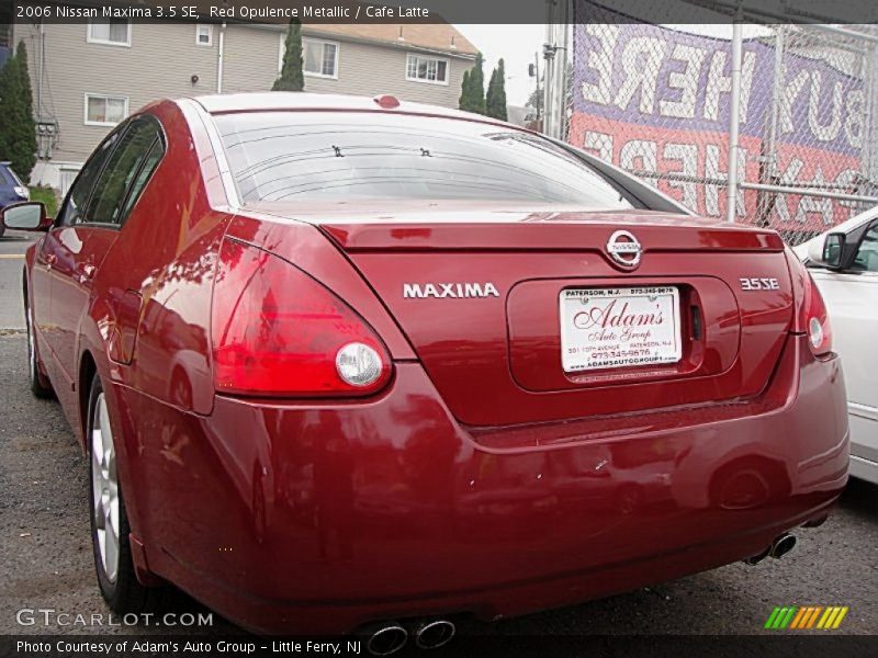 Red Opulence Metallic / Cafe Latte 2006 Nissan Maxima 3.5 SE