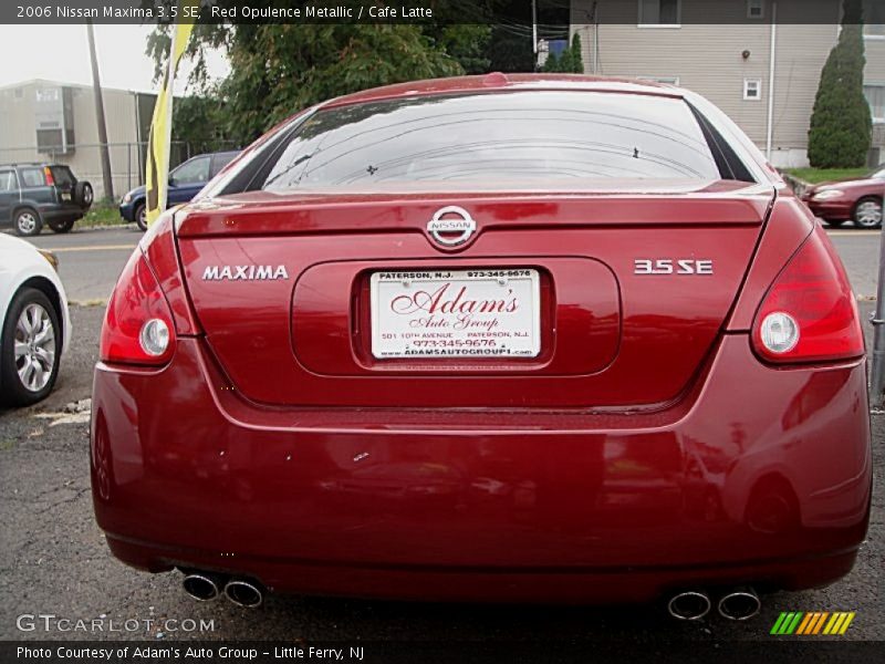 Red Opulence Metallic / Cafe Latte 2006 Nissan Maxima 3.5 SE