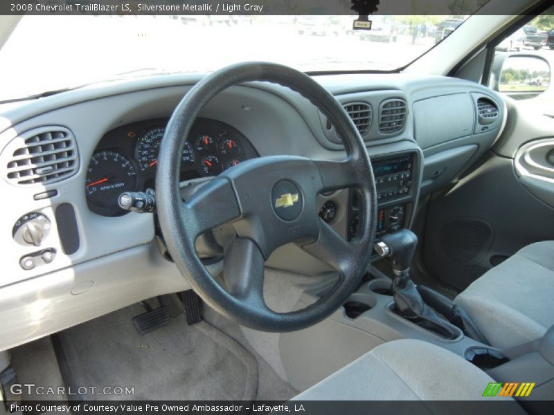 Silverstone Metallic / Light Gray 2008 Chevrolet TrailBlazer LS