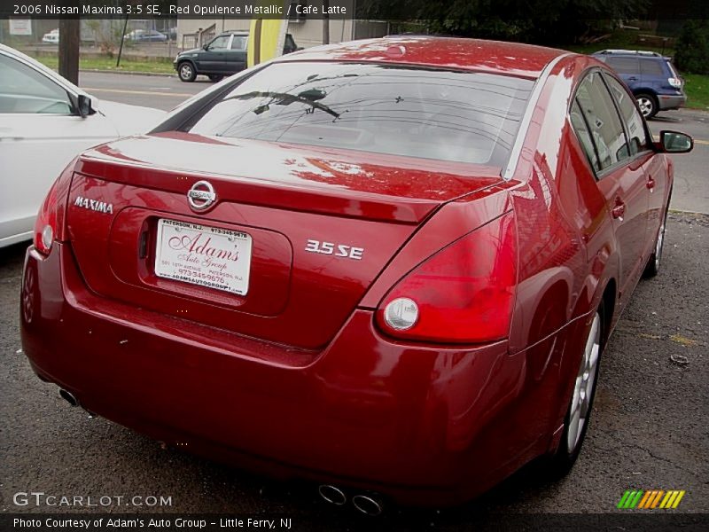 Red Opulence Metallic / Cafe Latte 2006 Nissan Maxima 3.5 SE