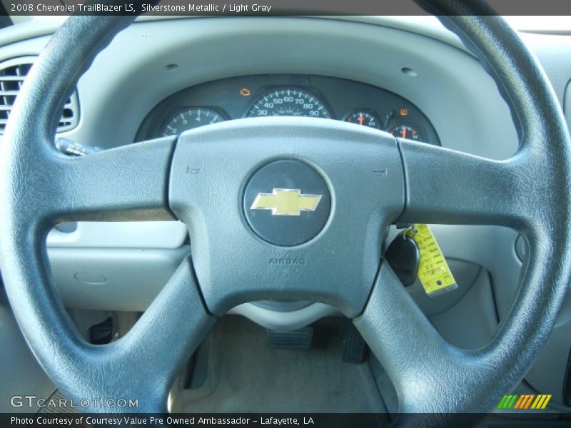 Silverstone Metallic / Light Gray 2008 Chevrolet TrailBlazer LS