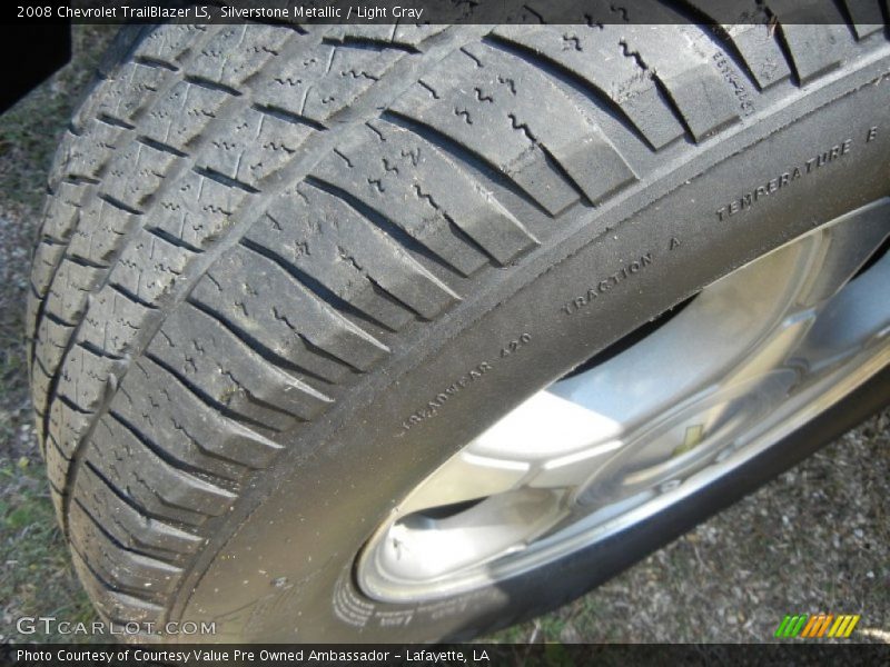 Silverstone Metallic / Light Gray 2008 Chevrolet TrailBlazer LS