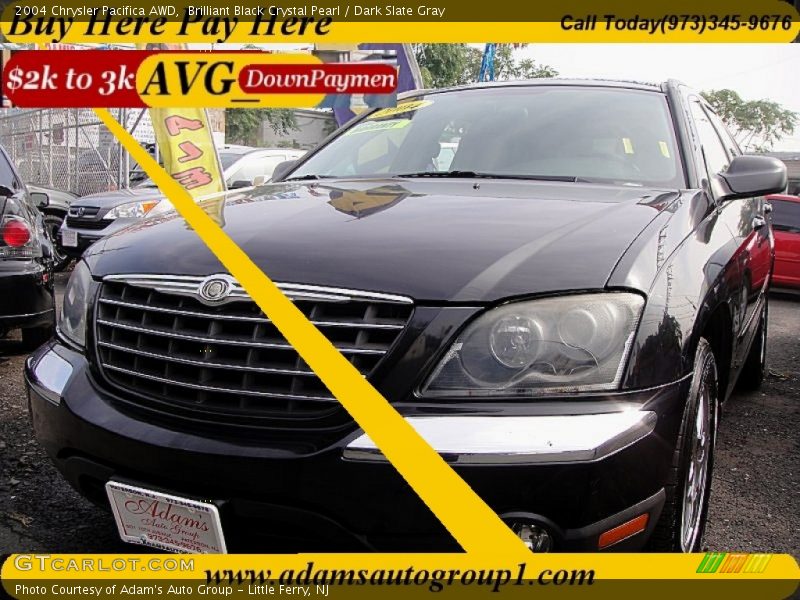 Brilliant Black Crystal Pearl / Dark Slate Gray 2004 Chrysler Pacifica AWD