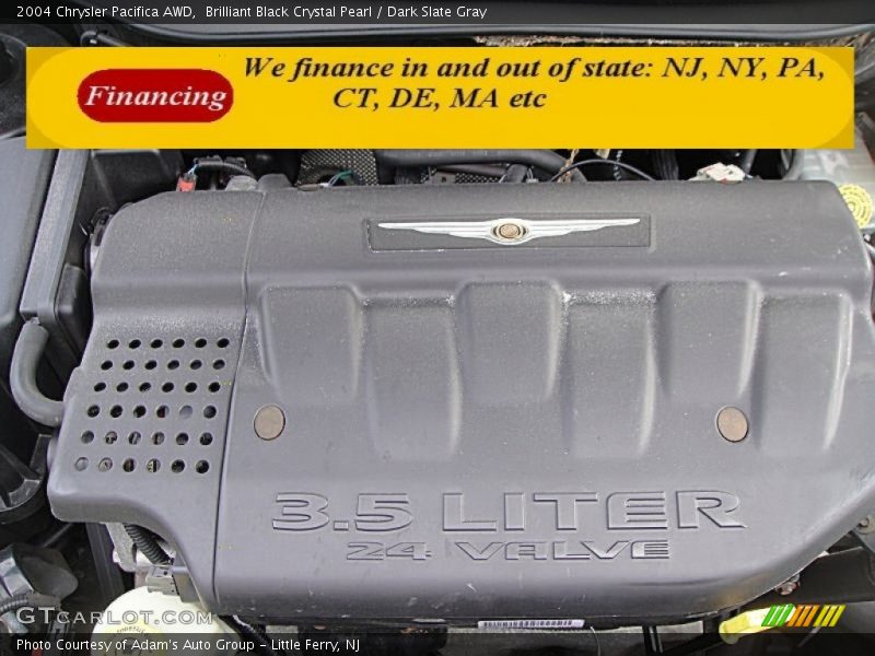 Brilliant Black Crystal Pearl / Dark Slate Gray 2004 Chrysler Pacifica AWD