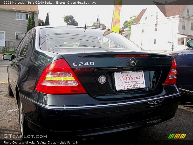 Everest Green Metallic / Java 2002 Mercedes-Benz C 240 Sedan