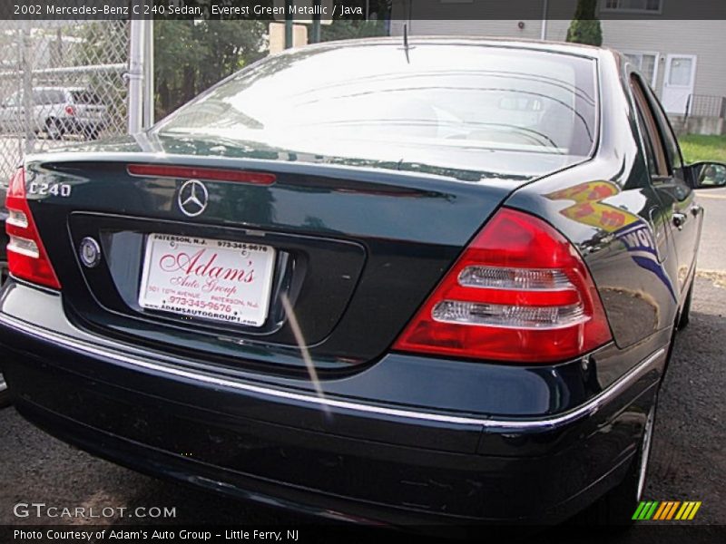 Everest Green Metallic / Java 2002 Mercedes-Benz C 240 Sedan