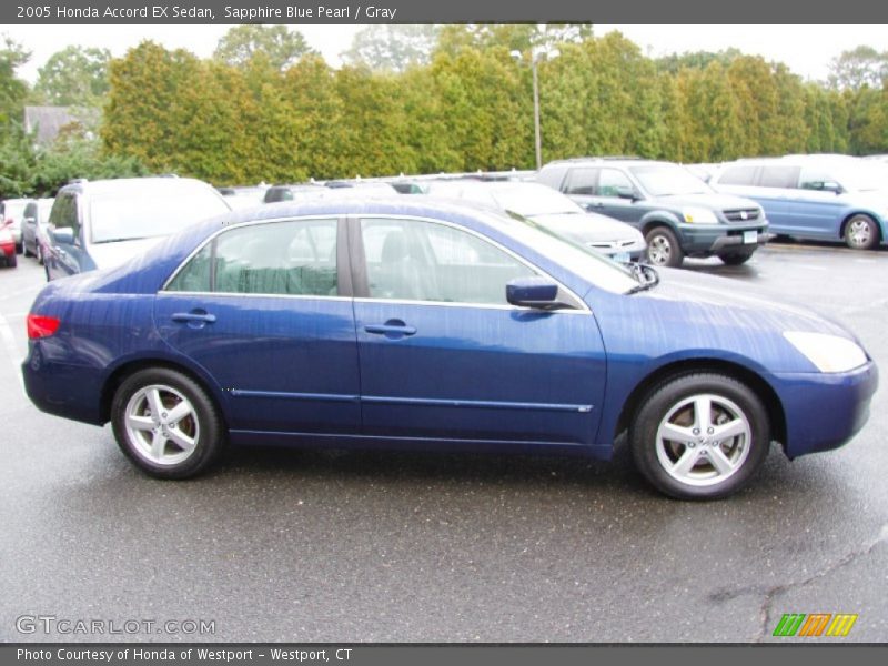 Sapphire Blue Pearl / Gray 2005 Honda Accord EX Sedan