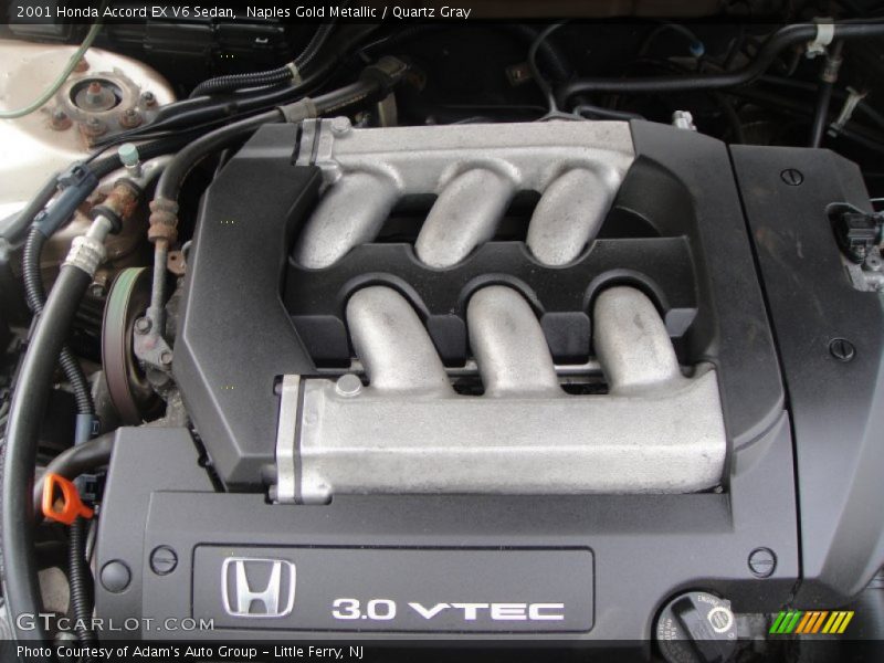 Naples Gold Metallic / Quartz Gray 2001 Honda Accord EX V6 Sedan