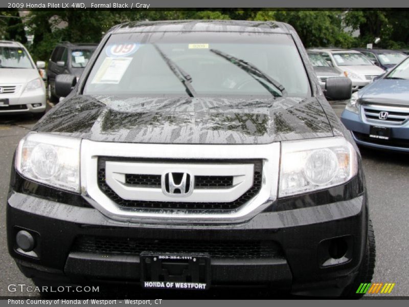 Formal Black / Gray 2009 Honda Pilot LX 4WD