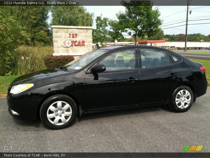 Ebony Black / Gray 2010 Hyundai Elantra GLS