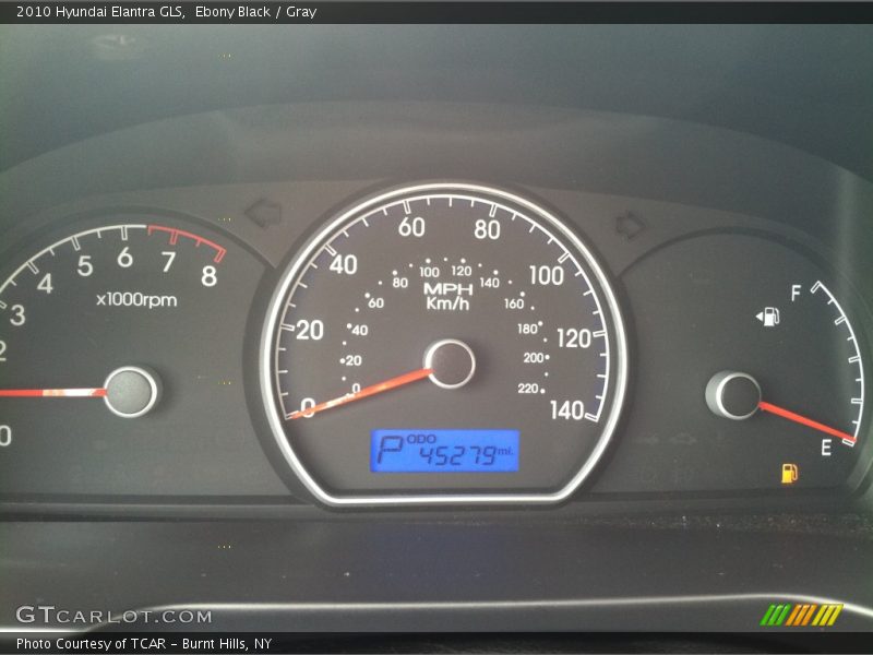 Ebony Black / Gray 2010 Hyundai Elantra GLS