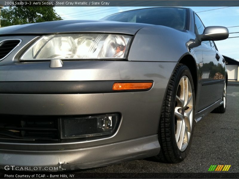 Steel Gray Metallic / Slate Gray 2004 Saab 9-3 Aero Sedan