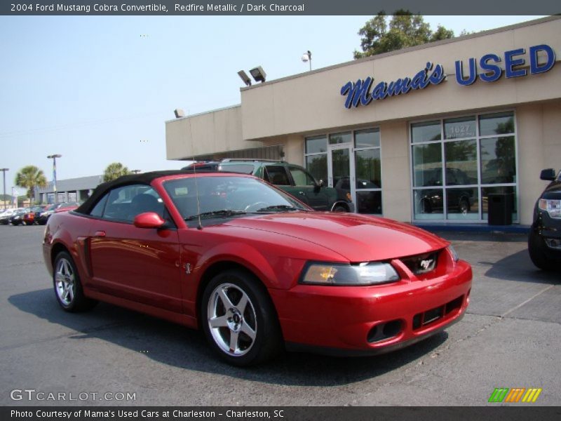 Redfire Metallic / Dark Charcoal 2004 Ford Mustang Cobra Convertible